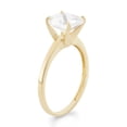 thumbnail image 2 of 10k gold cushion cut gemstone ring, 2 of 2
