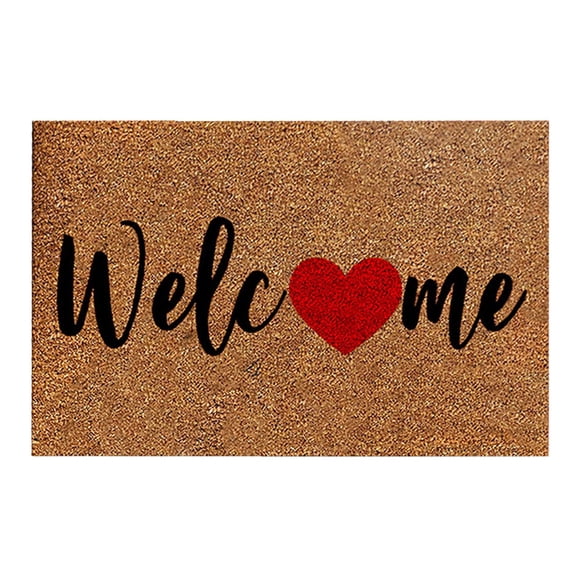 Dpityserensio Welcome Mats for Front Door Welcoming Spring Decoration Door Mat Anti-Slip Bottom Indoor Outdoor for Outdoor