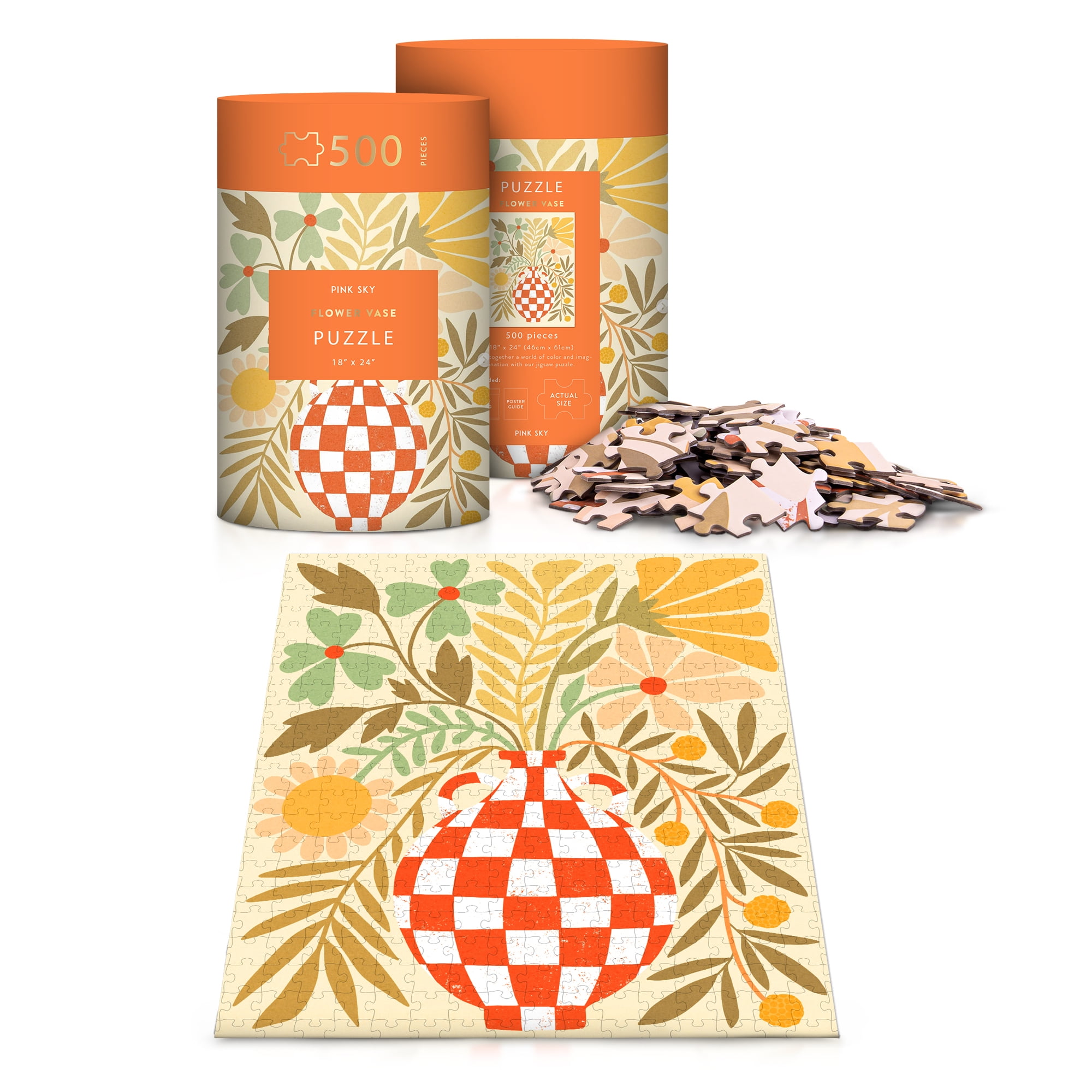 ジグソーパズル　ギー・トンピエ　サンテイトル　　未開封　1000P California Pink Sky Puzzle 1000 Piece Cylinder Puzzle Tube Gift