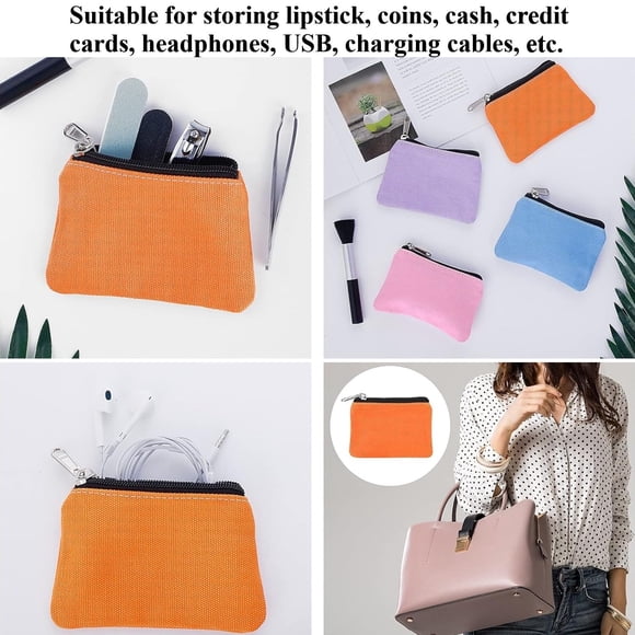 Sonducket 4x Monederos De Cuero Versátiles Y Artículos Pequeños Adecuados Para Todas Las Edades Monedero De Cuero Carteras