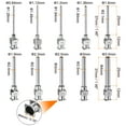 thumbnail image 2 of Uxcell 20 Pcs Aiguille de Distribution en Acier Inoxydable 8-18G, Aiguille de Colle 1 Pouces Embout Émoussé, 2 of 6