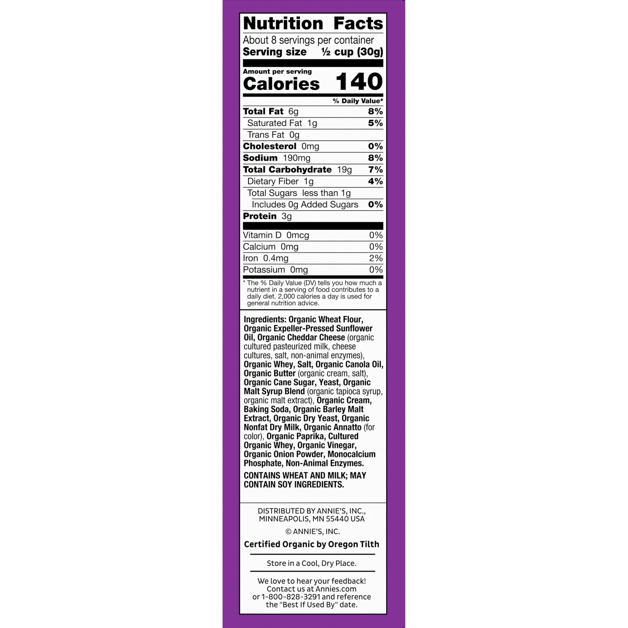(3 pack) Annie's Cheddar Snack Mix With Assorted Crackers and Pretzels, 9 oz