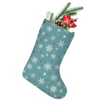 Christmas Stockings,Blue Christmas Snowflake and Star Pattern Stockings Christmas,14.8'' Xmas Stockings,Christmas Party Favors,Christmas Party Decorations,Christmas Stockings Personalized