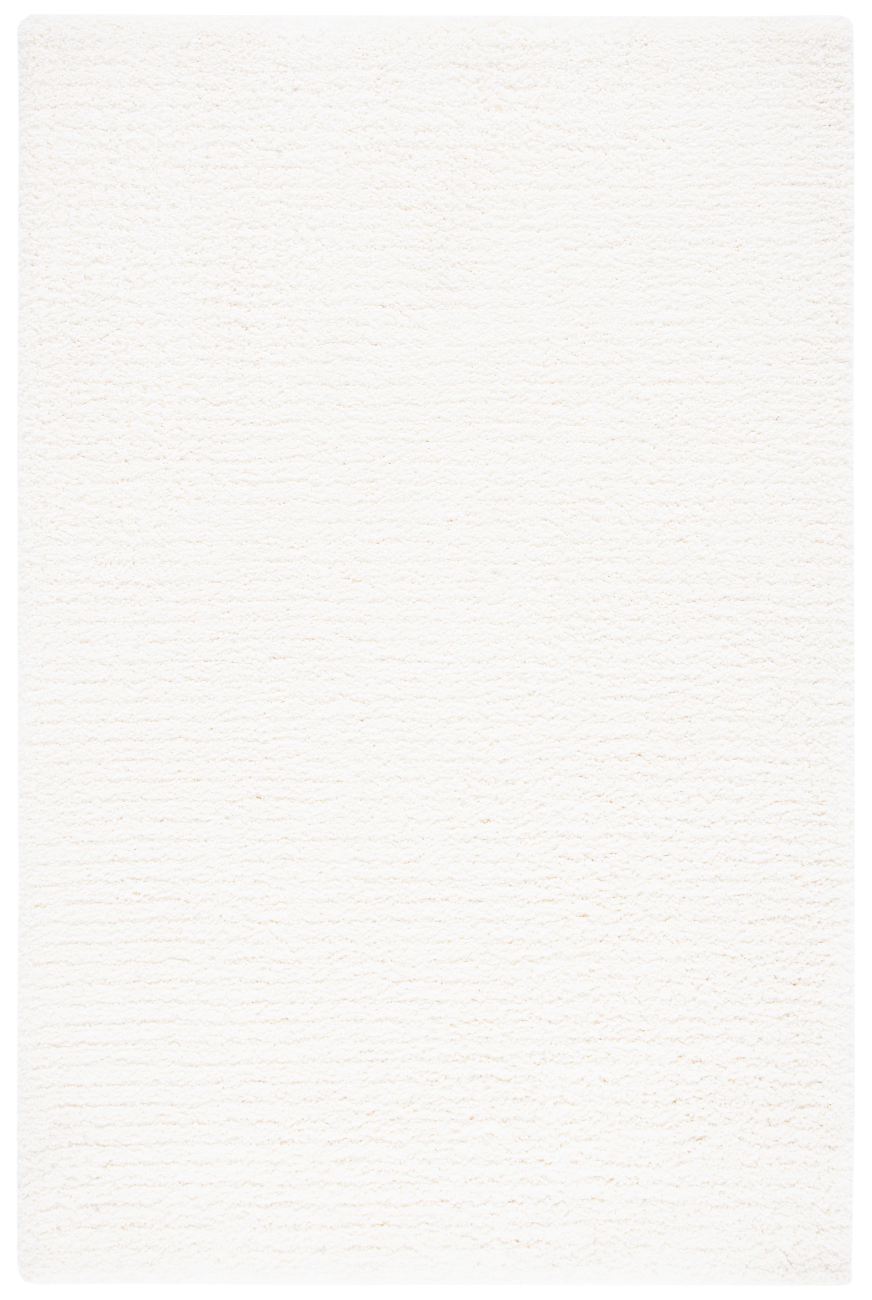 Safavieh Ultimate Atanas Solid Polyester Shag Area Rug, Ivory, 6' x 9'