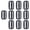 Black, variant on Pack of 10 Plastic Triglides Adjustable Slide Webbing Buckles for Bags Clothing and Shoe Belt in Assorted Colors