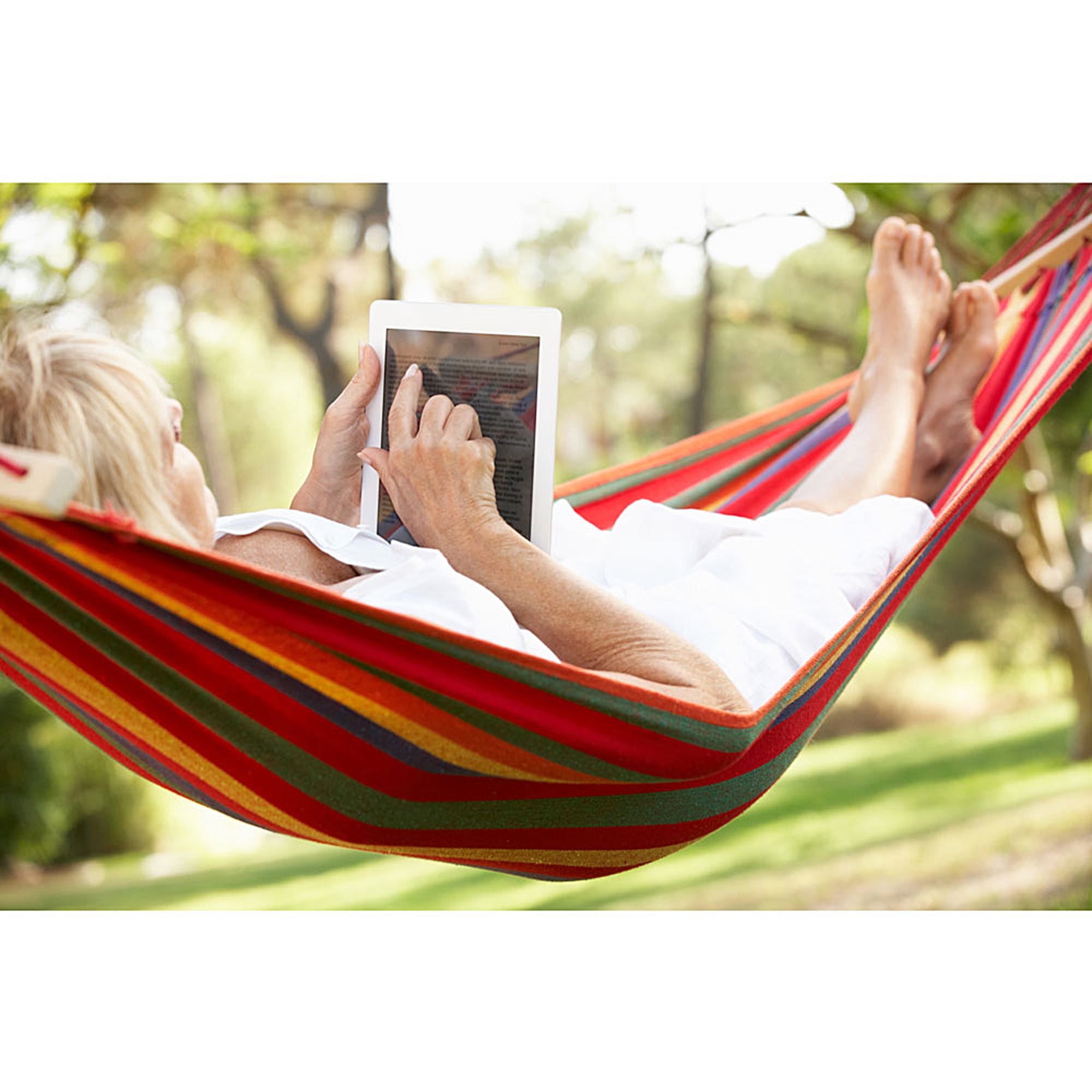 Evertone Outdoor Leisure Double 2 Person Cotton Hammocks