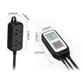 thumbnail image 2 of Intelligent Temperature Control Socket Digital Display WIFI Temperature Sensor Thermostat Dual Relay Thermometer for Brewing Breeding Reptiles Hatching Heat Mat, 2 of 8