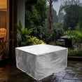 thumbnail image 2 of PE Transparent Dining Table Protective Cover Square Table Cover Furniture Cover 200x160x71cm, 2 of 7
