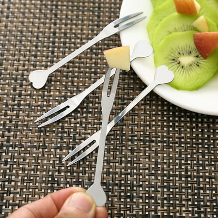 

AerDream Dessert Pick 5Pcs Two Teeth Versatile Wonderful Wear Resistant Food Pick
