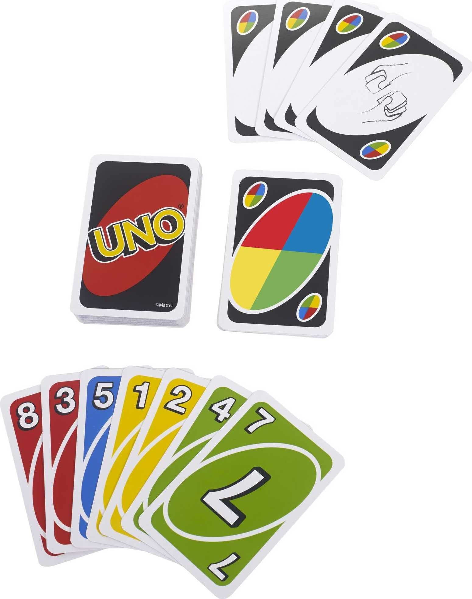 Mattel UNO, Phase 10, and ONO 99 Card Games Multi-Pack Tin for Ages 7+, Decorative Storage Tin