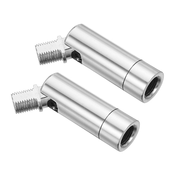 Uxcell 90/350 Degree Sloped Ceiling Light Adapter M10 Thread Chrome, 2 Pack