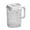 Clear#0, variant on Plastic Beverage Drink Pitcher with Lid and Handle Water Juice Cold Dispenser Jug 2000ml Large Capacity Ribbed Design for Bar Home Kitchen Coffee Shop Restaurant Use Includes 3 Cups Beige