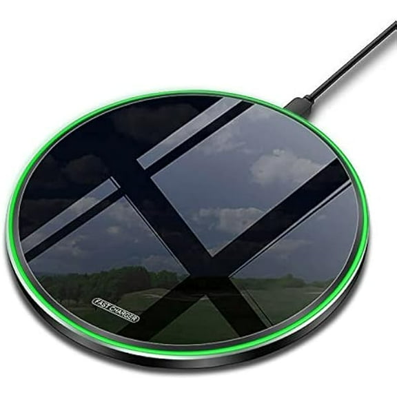 FU1999Fast Wireless Charger,20W Max Wireless Charging Pad Compatible with iPhone 16/16 Pro/Pro Max/15/14/13/12/11/X,AirPods; Induction Charge Mat for Samsung Galaxy S25/S24/S23/S20/Pixel/G8