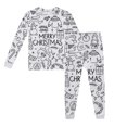 thumbnail image 1 of WENXIAOO Pyjama de Noël Color Me Pyjama à Manches Longues Ensemble de Pyjama 2 Pcs pour Enfants Pyjama des Fêtes Peut Jouer avec et Porter, 1 of 3