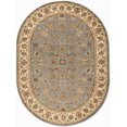 thumbnail image 4 of Traditional Area Rug (6'7'' x 9'6'' Oval) Oriental Blue, Beige Living Room Easy to Clean, 4 of 6