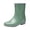 Green, variant on Women Rubber Boots Wide Rain Booties Water Proof Rain Boot Mid Heigh Rainy Shoes for Outdoor Gardening Work Size 8 Pink