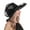 Black, variant on FUNUONY Women Party Church Derby Top Hats Organza Sun Visor Cap Ladies Flowers Fascinators Big Wide Brim Fedoras Kentucky Derby Hats for Women Women's Mesh Hat Holiday Brim Top Hat Black One Size