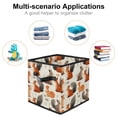 thumbnail image 2 of Squirrel Foldable Clothes Storage Toy Box Storage Bin with Handle, 10.8"x10.5"x10.6", Large Capacity, 2 of 6