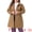 Camel, variant on DARING DIVA Women's Plus Size Peter Pan Collar Single Breasted Trench Coat 3X Camel