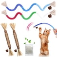 thumbnail image 1 of Juguetes para gatos GBSYU, cuerda masticable y palitos de matatabi, 4 piezas, 1 of 7
