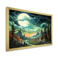 thumbnail image 2 of Designart "Cloud Forest Majesty Mountain Serenity I" Landscapes Framed Wall Art Decor - Country Green Forest River Mountains Hallway Framed Wall Art Decor, 2 of 6