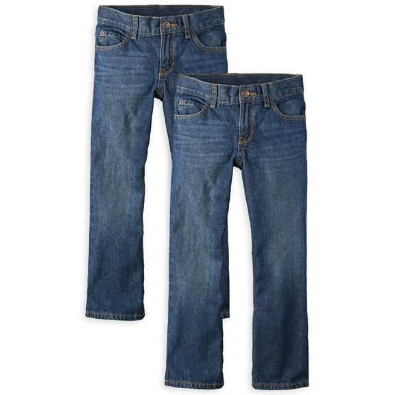 Jeans The Children's Place Bootcut Dark Jupiter para niños, paquete de 2