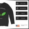 thumbnail image 6 of Alien Eyes Women's Long Sleeve T-shirt Funny Space UFO Hunter Believe Flying Saucer Universe July 2 World UFO Day Stay Weird, 6 of 7