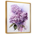 thumbnail image 2 of Designart "Bouquet Of Elegant Lilacs" Lilacs Floater Framed Wall Art Living Room, 2 of 5