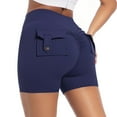 thumbnail image 2 of 2025 New Peach-Style High-Waisted Elastic Hip-Lifting Button Yoga Pants for Women, Quick-Drying Running and Fitness Yoga Pants, 2 of 3