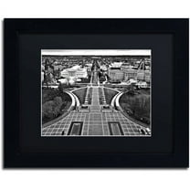Trademark Fine Art "Washington, DC" Canvas Art by CATeyes, Black Matte, Black Frame