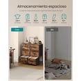 thumbnail image 5 of SONGMICS HOME Cómoda, 6 Cajones de Tela, Acero, MDF, Tela no Tejida, para Dormitorio, Armario, Pasillo, Salón, Marrón Rústico y Negro Tinta, 5 of 5