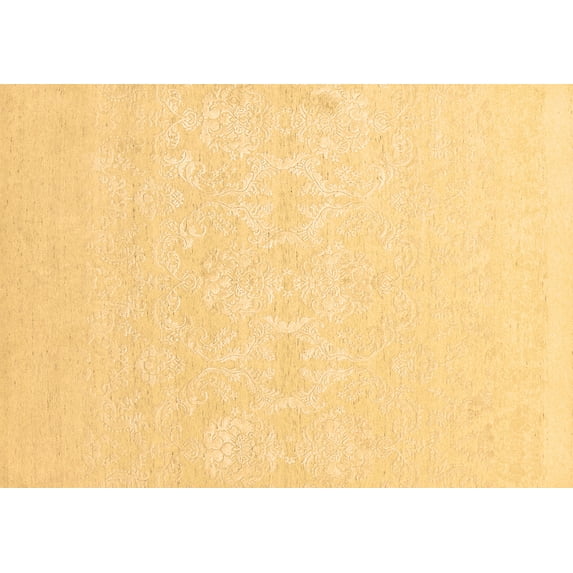 Ahgly Company Indoor Rectangle Solid Brown Modern Area Rugs, 5' x 7'