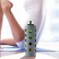 thumbnail image 3 of Glass Juice Bottles with Lids and Silicone Sleeves 18 oz, 4-Pack Reusable Clear Glass Water Bottles with Stainless Steel Airtight Cap for Juicing, Refrigerator, BPA Free Leak-Proof Drinking Jar, 3 of 11