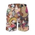 thumbnail image 3 of Gravity Falls Men's Swim Trunks Board Shorts Drawstring Elastic Waist Quick Dry Swimsuits Beach Shorts with Pockets L, 3 of 8