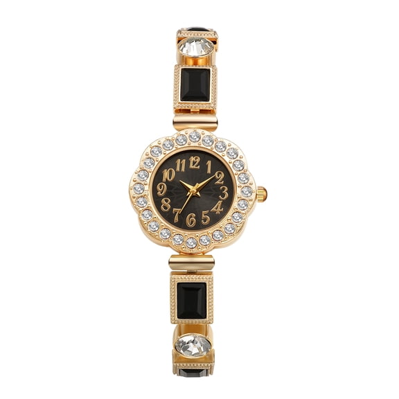 Avaner Women's Analog Quartz Rhinestone Watch: Detachable Strap Arabic Numeral Hour Markers Crystal Decoration Wristwatch - Casual Gift