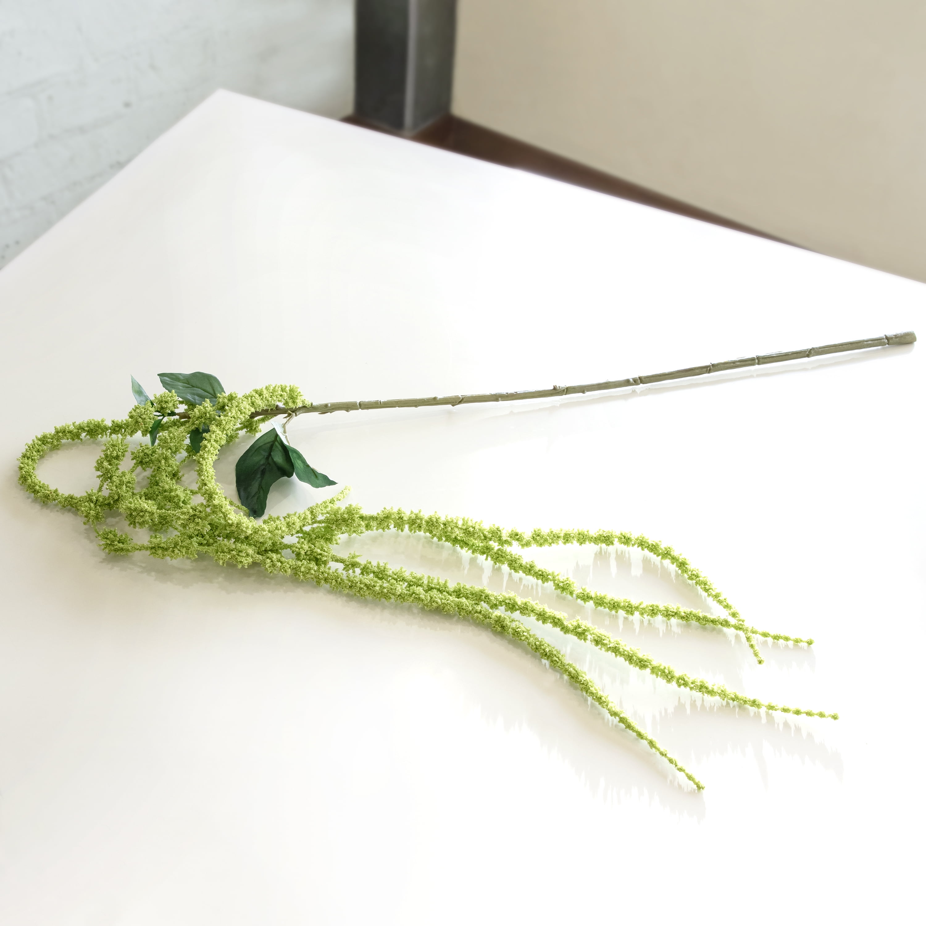 (2 pack) Mainstays 26 in Light Green Artificial Tassel Flower Long Stem for Indoor Use