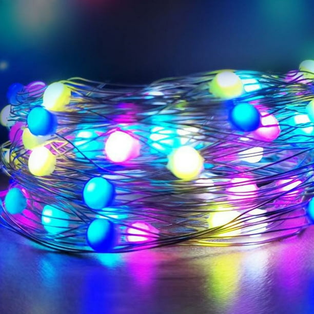 Travelwant Color Changing Fairy String Lights LED USB Silver Wire