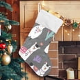 thumbnail image 5 of Coolnut 1PCS Christmas Stocking Boho Llama with Cactus Xmas Stockings Decoration for Family Holiday Party Ornaments Decor Fireplace, 17.7 x 12 Inch, 5 of 7