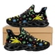 thumbnail image 1 of Zapatos de plataforma con estampado de hojas de marihuana verde para mujer y hombre, zapatillas ligeras para correr, calzado deportivo informal con amortiguación, 1 of 6