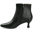 thumbnail image 3 of Journee Womens Kelssa Square Toe Kitten Heel Ankle Booties, Widths Available, 3 of 10