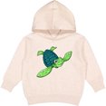 thumbnail image 2 of Inktastic Sea Turtle with Swirls Toddler Hoodie, 2 of 4