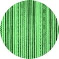 thumbnail image 1 of Ahgly Company Indoor Round Oriental Emerald Green Modern Area Rugs, 5' Round, 1 of 4