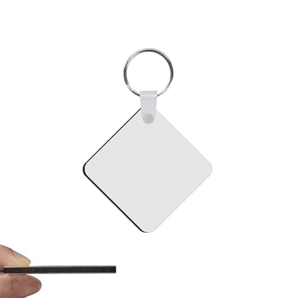 240Pcs Sublimation Keychain Blanks Double Sides 80 MDF Sublimation Keychains Blank with 160 Rings and Clips