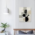 thumbnail image 3 of FUMJ Fisionart Black and White Abstract Wall Art Minimalist Beige Paintings Canvas Pictures Modern Wall Decor Framed Artwork for Living Room Bedroom Office Decorations, 3 of 4