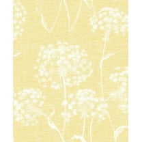 Advantage Garvey Yellow Dandelion Unpasted Nonwoven Wallpaper, 20.5-in by 33-ft, 56.4 sq. ft.