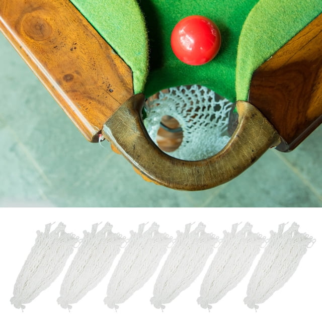 Soft Durable 13.3inch Billiards Net Pocket, 6PCS/Set Billiards Net Pocket, for Recreational Place Billiard Club
