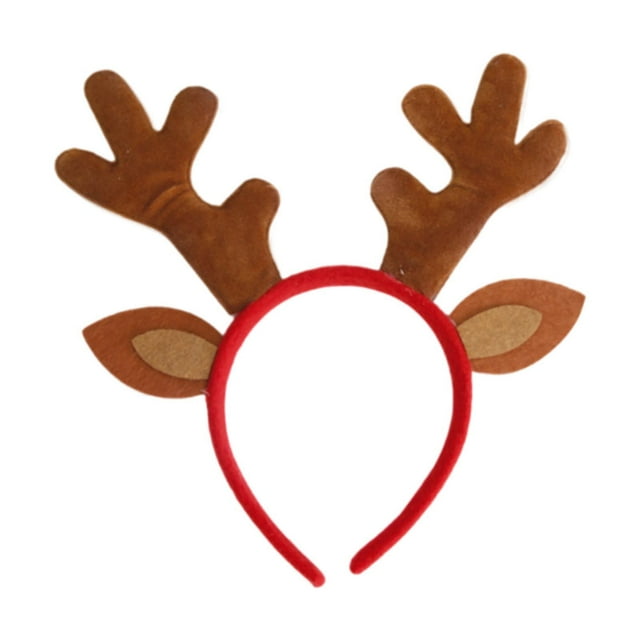 Diademas navideñas, tocados navideños, suministros para fiestas de disfraces con dibujos animados, adorno para la cabeza, aro para el cabello para cornamenta