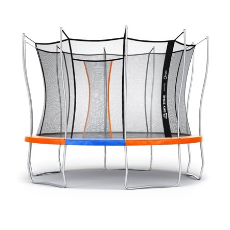 Official Sky Zone x Vuly 12-Foot Trampoline, Self-Closing Door, (Vuly 10ft Trampoline Best Price)