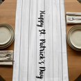 thumbnail image 5 of Table Runners 90 Inches Long Dress Scarves, St. Patrick's Day Farmhouse Coffee/Dining/Kitchen Table Runner for Living Room, Spring Lucky Grass Truck Gray Wood 13x90 Inch, 5 of 9