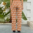 thumbnail image 4 of Wide Leg Pants Woman, Sleepy Foxes High Waist Knot Palazzo Pants for Women, Elastic Sweatpants Yoga Lounge Pants Trousers with Pockets Fall Pants for Women 2024, 4 of 6